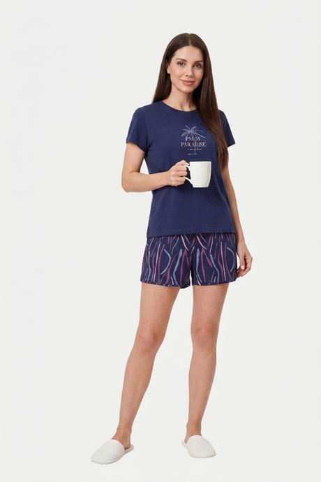 Buy Sweet Dreams Graphic Printed Short Set - Iconic Navy